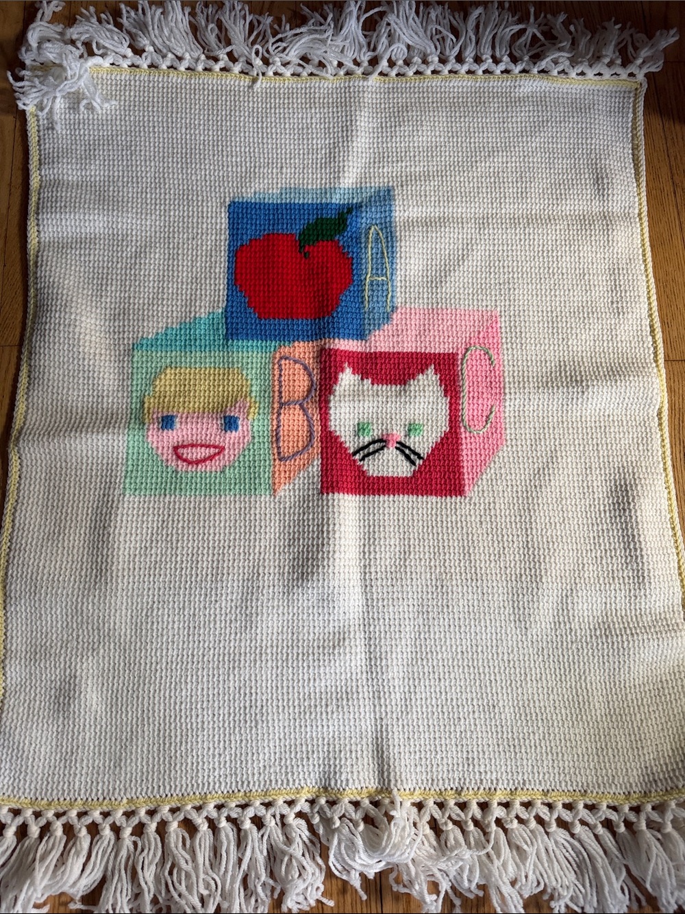 Vintage Crochet Baby Blanket